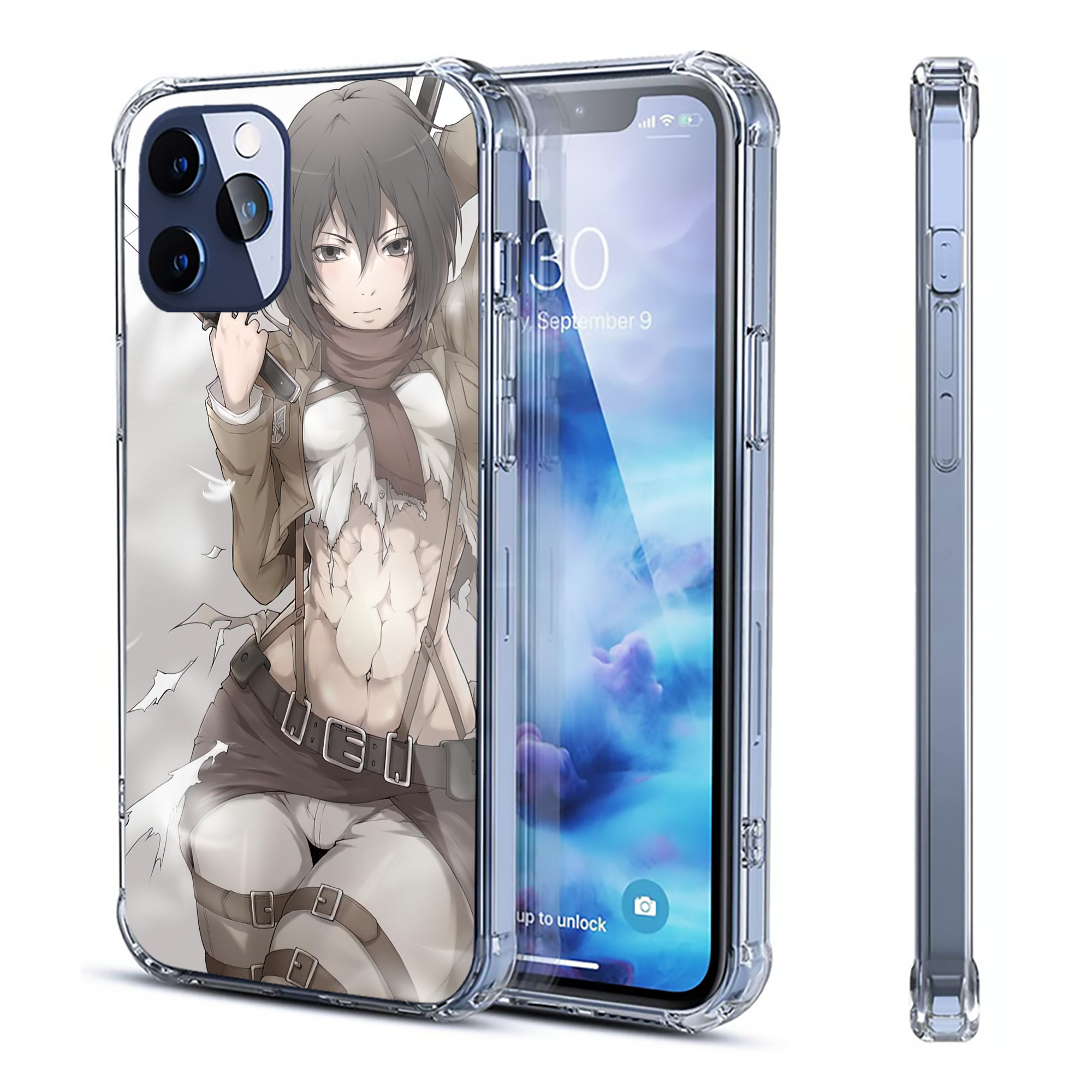 （画像用） 進撃の巨人 Attack on Titan 【iPhone 12シリーズ対応】透明スマホケース（クリアソフトケース）